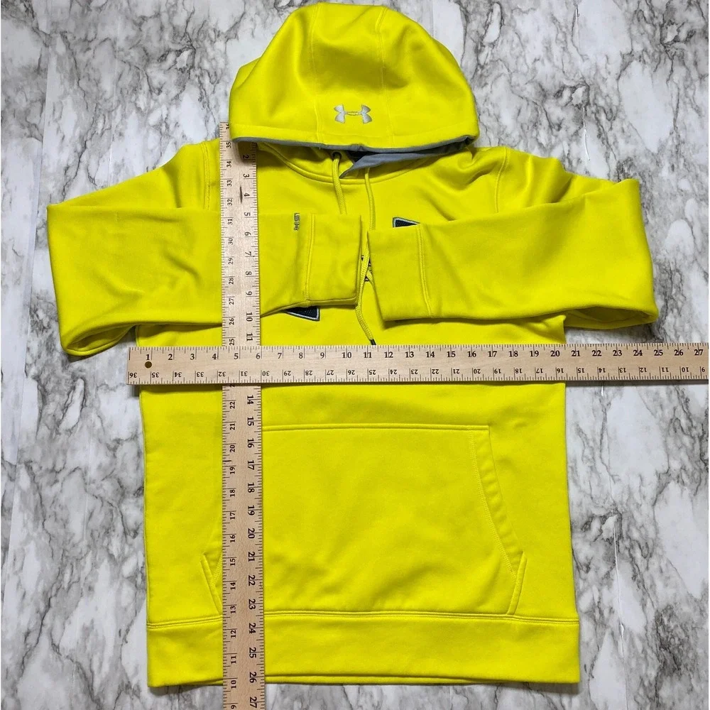 Under Armour Storm1‎ Mens Sweater Size SM/P Yellow Pullover Hoodie Flannel